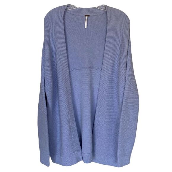 Free People Ottoman Serenity Purple Open Front Knit Cardigan NWT Size Small - Picture 3 of 9